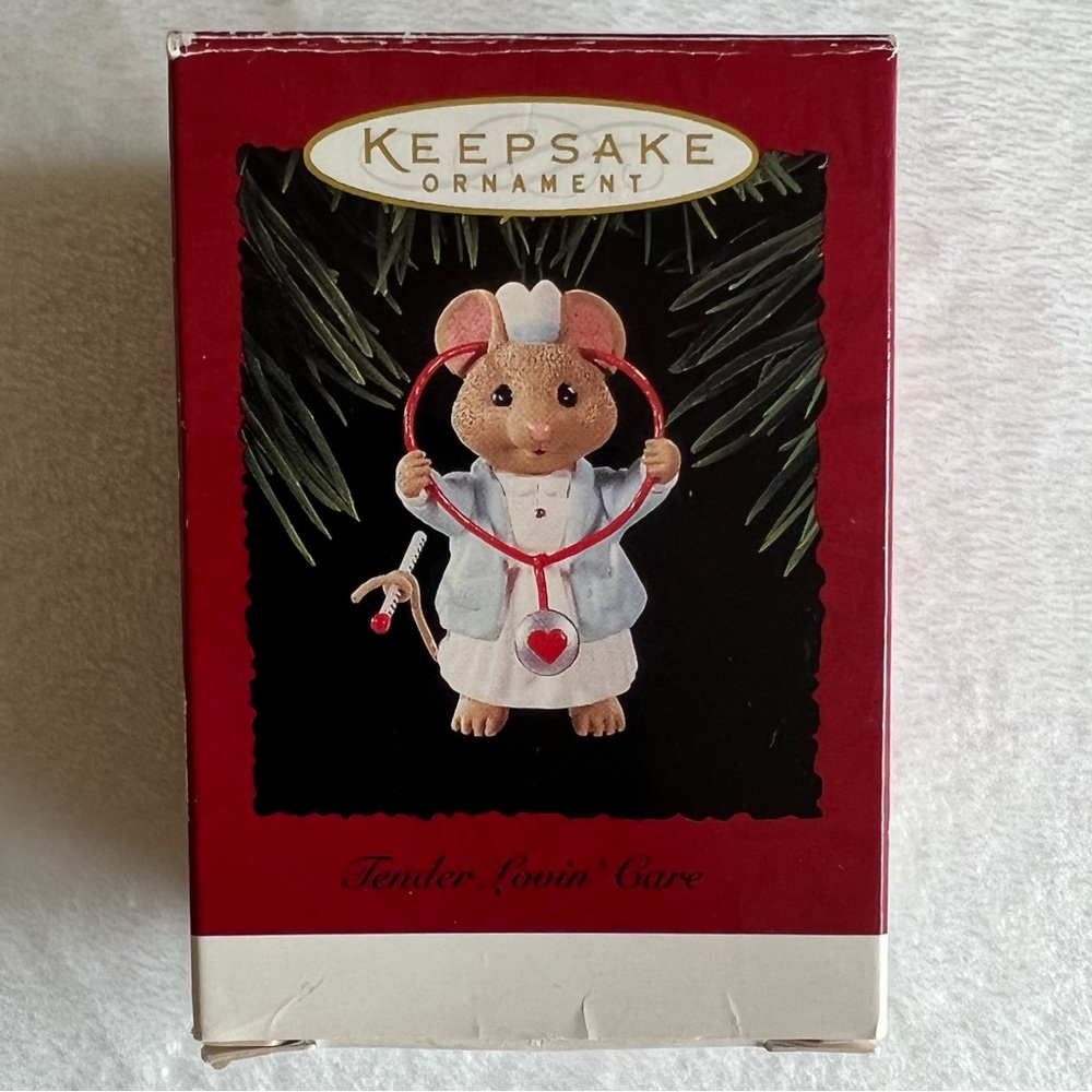 Hallmark Keepsake Ornament Tender Loving Care Mouse Nurse
